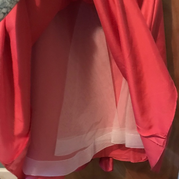 Coral Mermaid Prom Dress - Picture 7 of 8